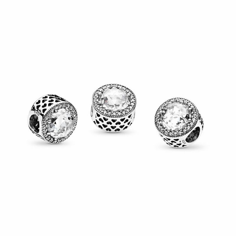 Pandora Radiant Hearts Charm Clearance NZ, Sterling Silver (591234-XEA)